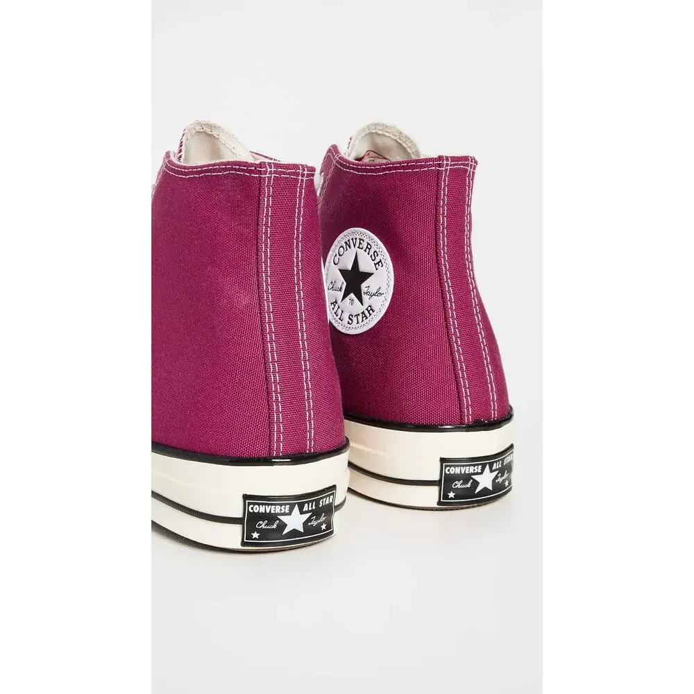 CONVERSE MEN'S CHUCK 70 RECYCLED CANVAS SNEAKERS, HIBISCUS, PINK, 12 MEDIUM US